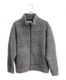 MARKA（マーカ）の古着「HIGH NECK TRACK JACKET SUPER140s WOOL BOA」｜グレー