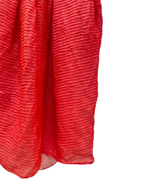 CECILIE BAHNSEN（セシリーバンセン）CECILIE BAHNSEN (セシリーバンセン) バックオープンワンピース レッド サイズ:UK6の古着・服飾アイテム