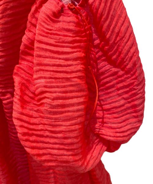 CECILIE BAHNSEN（セシリーバンセン）CECILIE BAHNSEN (セシリーバンセン) バックオープンワンピース レッド サイズ:UK6の古着・服飾アイテム