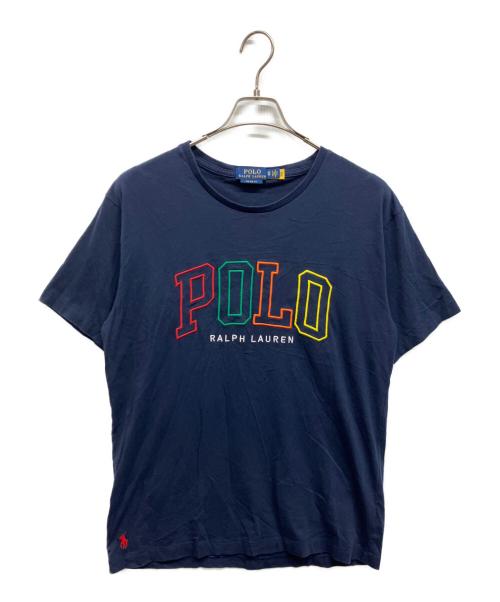POLO RALPH LAUREN（ポロ・ラルフローレン）POLO RALPH LAUREN (ポロ・ラルフローレン) POLO RALPH LAUREN ロゴＴシャツ ネイビー サイズ:XSの古着・服飾アイテム