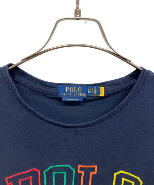 POLO RALPH LAUREN（ポロ・ラルフローレン）POLO RALPH LAUREN (ポロ・ラルフローレン) POLO RALPH LAUREN ロゴＴシャツ ネイビー サイズ:XSの古着・服飾アイテム