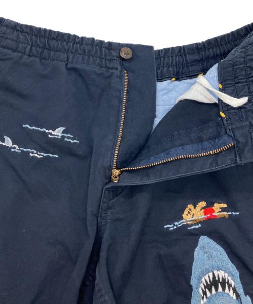 POLO RALPH LAUREN（ポロ・ラルフローレン）POLO RALPH LAUREN (ポロ・ラルフローレン) POLO RALPH LAUREN 刺繍ハーフパンツ ネイビー サイズ:XSの古着・服飾アイテム