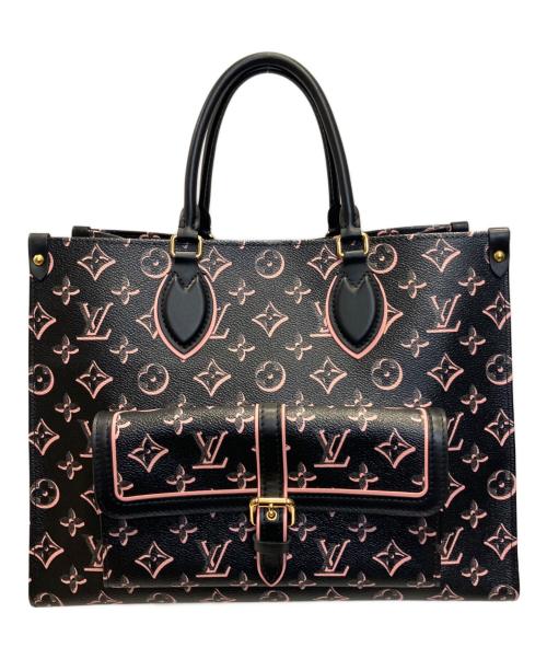 LOUIS VUITTON（ルイ ヴィトン）LOUIS VUITTON (ルイ ヴィトン) オンザゴーMM フォール・フォー・ユー ブラック×ピンク サイズ:MMの古着・服飾アイテム