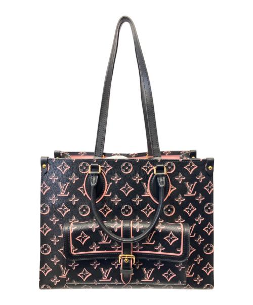 LOUIS VUITTON（ルイ ヴィトン）LOUIS VUITTON (ルイ ヴィトン) オンザゴーMM フォール・フォー・ユー ブラック×ピンク サイズ:MMの古着・服飾アイテム