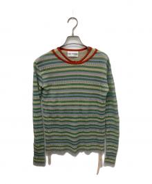 yuki shimane（ユキ シマネ）の古着「Random Rib knit vest top」｜グリーン