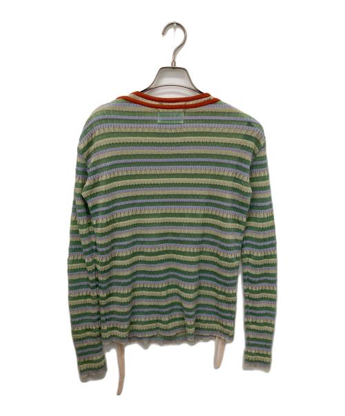yuki shimane（ユキ シマネ）yuki shimane (ユキ シマネ) Random Rib knit vest top グリーン サイズ:Freeの古着・服飾アイテム