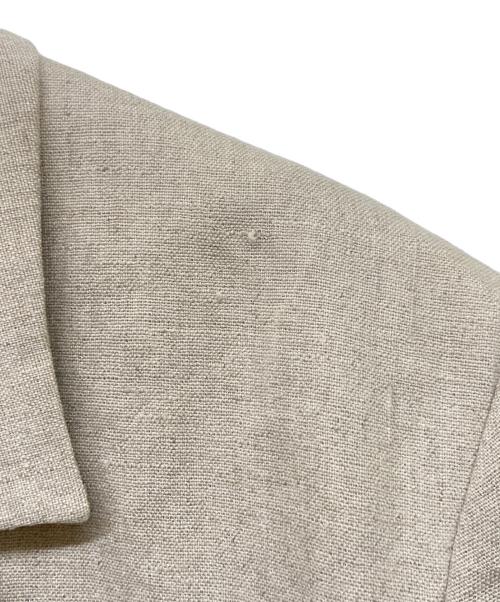 journal standard L'essage（ジャーナルスタンダード レサージュ）journal standard L'essage (ジャーナルスタンダード レサージュ) 24SS リネンストレッチハーフスリーブジャケット ベージュ サイズ:‐の古着・服飾アイテム