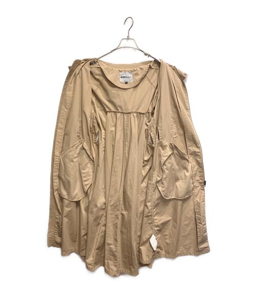 AVIREX Belle（アヴィレックス ベル）AVIREX Belle (アヴィレックス ベル) スタンドシェルロングジャケット ベージュ サイズ:Ｍの古着・服飾アイテム