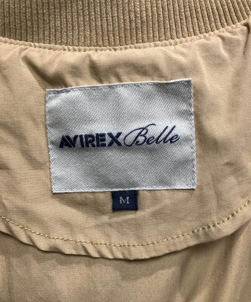 AVIREX Belle（アヴィレックス ベル）AVIREX Belle (アヴィレックス ベル) スタンドシェルロングジャケット ベージュ サイズ:Ｍの古着・服飾アイテム