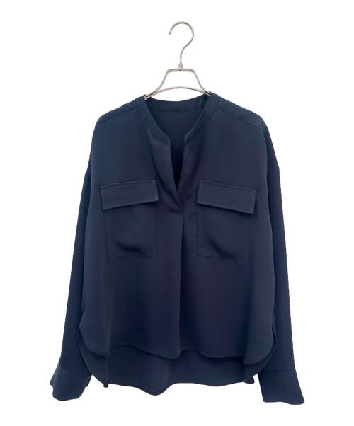 Noble（ノーブル）Noble (ノーブル) ワークディテールドレープシャツ ネイビー サイズ:Ｆの古着・服飾アイテム