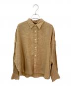 Plageプラージュ）の古着「Linen Short シャツ」｜ベージュ