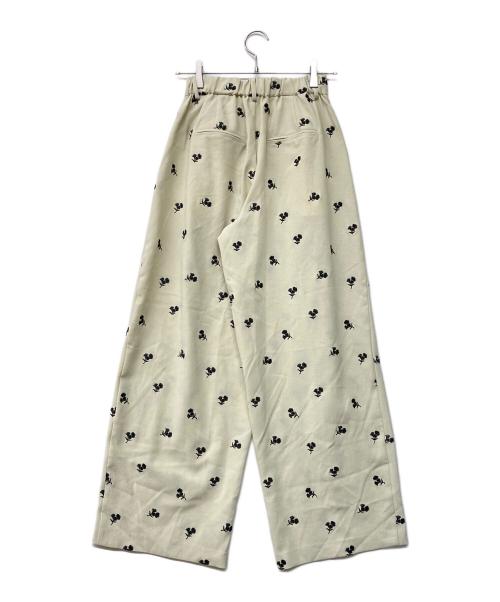 machatt（マチャット）MACHATT (マチャット) エンブロイダリーワイドパンツ ベージュ サイズ:36 未使用品の古着・服飾アイテム