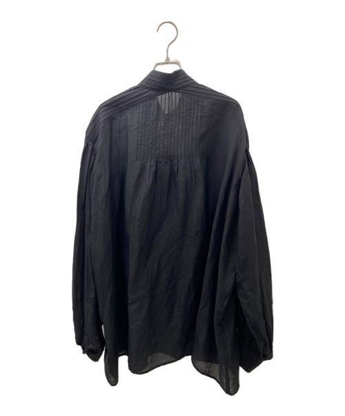 CADUNE（カデュネ）CADUNE (カデュネ) タックボリュームブラウス ブラック サイズ:38 未使用品の古着・服飾アイテム
