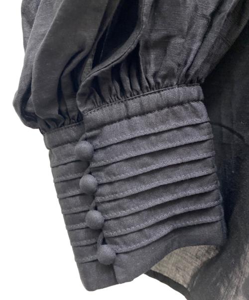 CADUNE（カデュネ）CADUNE (カデュネ) タックボリュームブラウス ブラック サイズ:38 未使用品の古着・服飾アイテム