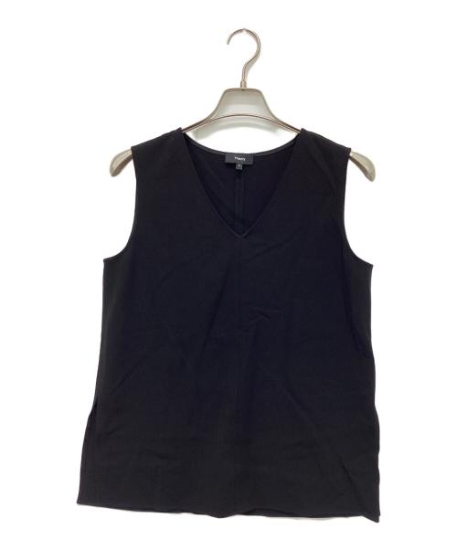 theory（セオリー）theory (セオリー) スリーブレスブラウス ブラック サイズ:Mの古着・服飾アイテム