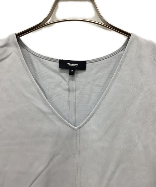 theory（セオリー）theory (セオリー) スリーブレスブラウス ブルー サイズ:Mの古着・服飾アイテム