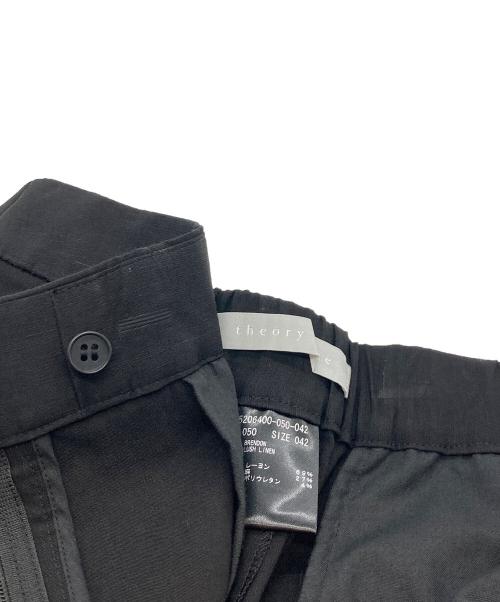 theory luxe（セオリーリュクス）theory luxe (セオリーリュクス) Lush Linen Brendon Pant ブラック サイズ:42の古着・服飾アイテム