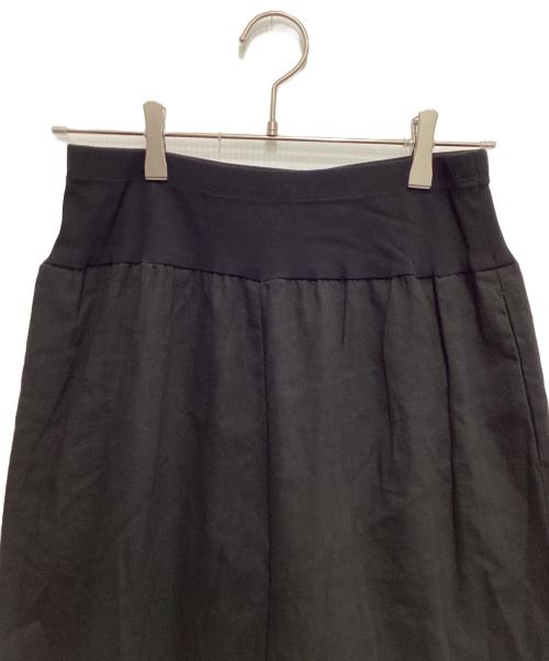 BEARDSLEY（ビアズリー）BEARDSLEY (ビアズリー) ウエストリブリネンパンツ ブラック サイズ:2の古着・服飾アイテム