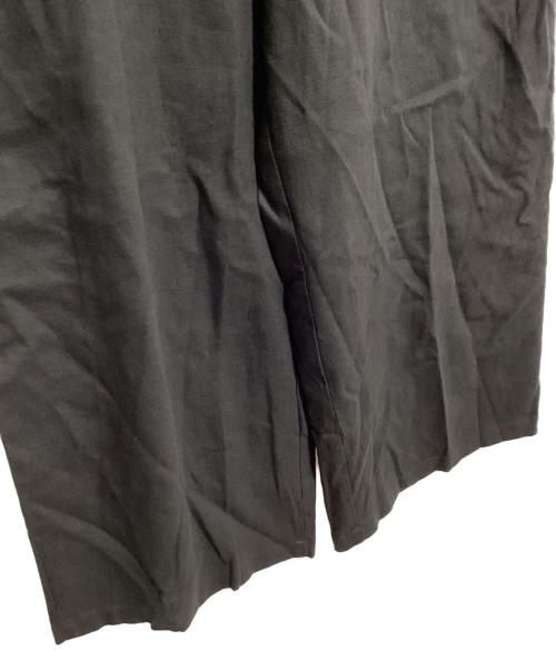 BEARDSLEY（ビアズリー）BEARDSLEY (ビアズリー) ウエストリブリネンパンツ ブラック サイズ:2の古着・服飾アイテム