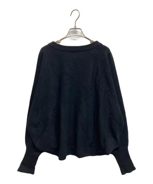 Spick and Span（スピック＆スパン）Spick and Span (スピック＆スパン) バルキーヤーンドルマンロングリブニット ブラック サイズ:Freeの古着・服飾アイテム