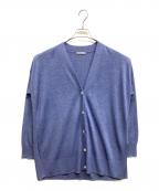 theory luxeセオリーリュクス）の古着「Sheer Knit Rouge カーディガン」｜ブルー