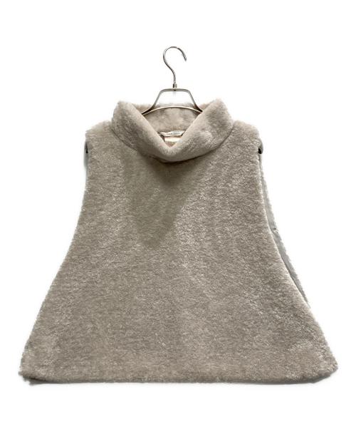 PLAIN PEOPLE（プレインピープル）PLAIN PEOPLE (プレインピープル) モックネックエコファーベスト アイボリー サイズ:9の古着・服飾アイテム