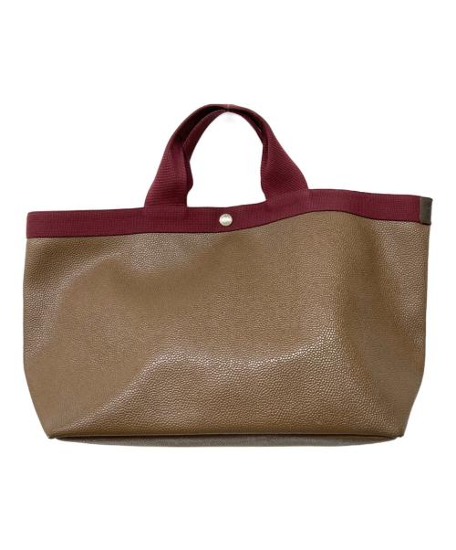 Herve Chapelier（エルベシャプリエ）Herve Chapelier (エルベシャプリエ) コーテッドキャンバススクエア L ブラウンの古着・服飾アイテム