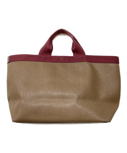 Herve Chapelier（エルベシャプリエ）Herve Chapelier (エルベシャプリエ) コーテッドキャンバススクエア L ブラウンの古着・服飾アイテム