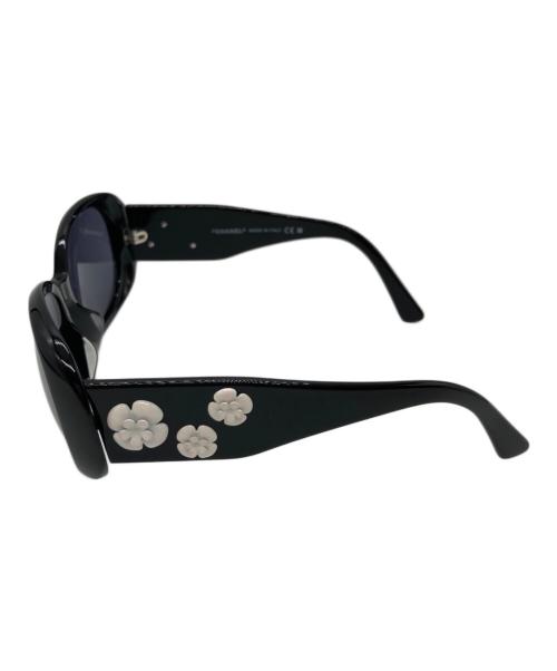 CHANEL（シャネル）CHANEL (シャネル) カメリアサングラス ブラック サイズ:56□16の古着・服飾アイテム