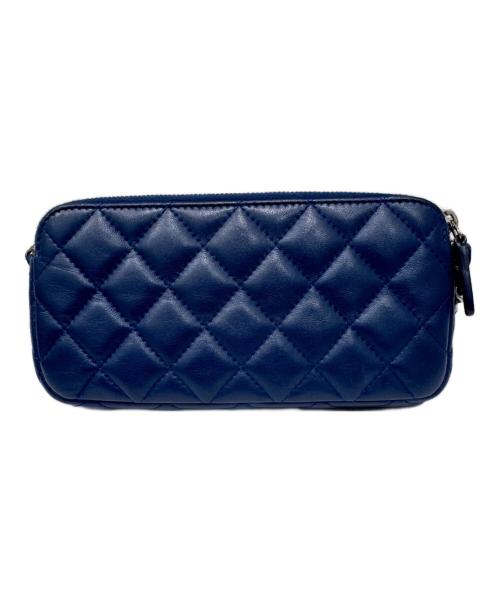 CHANEL（シャネル）CHANEL (シャネル) マトラッセ ココマーク チェーンウォレット A82527 ブルーの古着・服飾アイテム