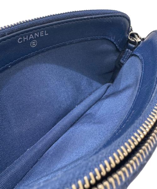 CHANEL（シャネル）CHANEL (シャネル) マトラッセ ココマーク チェーンウォレット A82527 ブルーの古着・服飾アイテム