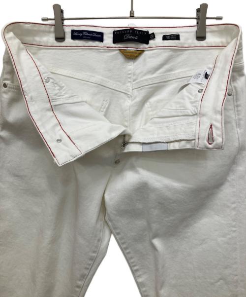 philipp plein（フィリッププレイン）PHILIPP PLEIN (フィリッププレイン) Denim Trousers Detroit Fit ホワイト サイズ:86cm (W34)の古着・服飾アイテム