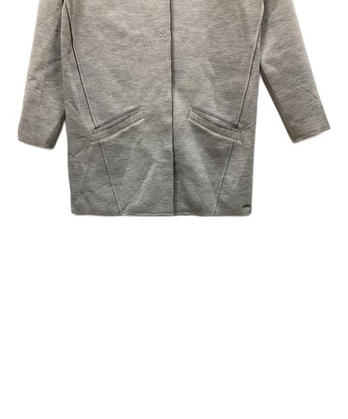HUGO BOSS（ヒューゴ ボス）HUGO BOSS (ヒューゴ ボス) ノーカラーコート ライトグレー サイズ:Sの古着・服飾アイテム