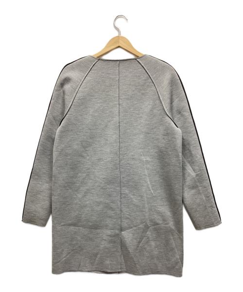 HUGO BOSS（ヒューゴ ボス）HUGO BOSS (ヒューゴ ボス) ノーカラーコート ライトグレー サイズ:Sの古着・服飾アイテム