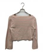HER LIP TOハーリップトゥ）の古着「French Striped Top」｜ピンク