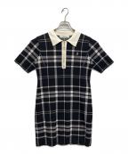 HER LIP TOハーリップトゥ）の古着「Trois Logo Knit Mini Dress」｜ブラック