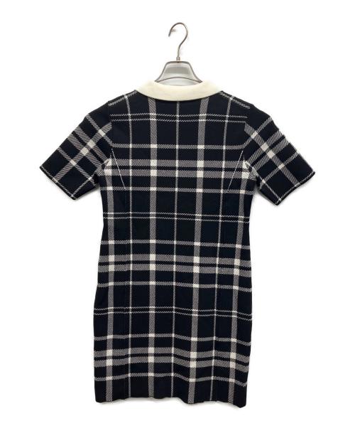 HER LIP TO（ハーリップトゥ）Her lip to (ハーリップトゥ) Trois Logo Knit Mini Dress ブラック サイズ:Mの古着・服飾アイテム