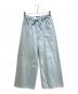 DRAWER（ドゥロワー）の古着「ブリーチデニム5Pドロストパンツ」｜インディゴ