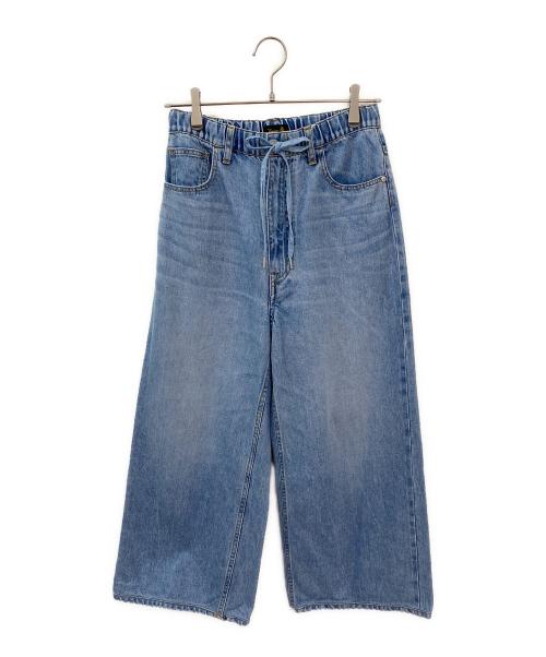 DRAWER（ドゥロワー）DRAWER (ドゥロワー) ブリーチデニム5Pドロストパンツ インディゴ サイズ:34の古着・服飾アイテム