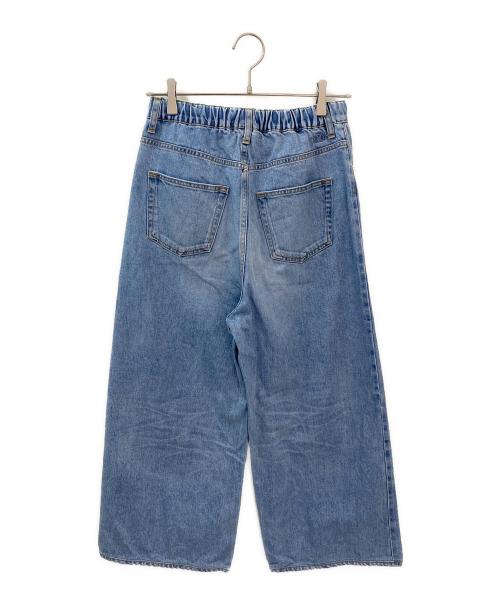 DRAWER（ドゥロワー）DRAWER (ドゥロワー) ブリーチデニム5Pドロストパンツ インディゴ サイズ:34の古着・服飾アイテム