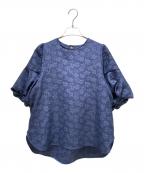 St.ceciliaセントセシリア）の古着「クラゲブラウス」｜ネイビー