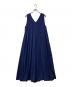 CABaN（キャバン）の古着「キュプラポリエステルスムース Vネックワンピース」｜ネイビー