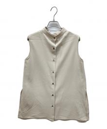 Whim Gazette（ウィムガゼット）の古着「ドライストレッチ2WAYブラウス」｜ベージュ