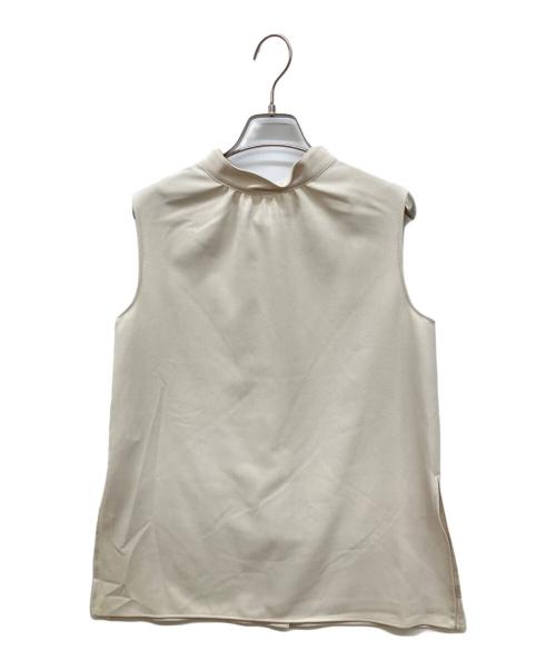 Whim Gazette（ウィムガゼット）Whim Gazette (ウィムガゼット) ドライストレッチ2WAYブラウス ベージュ サイズ:Freeの古着・服飾アイテム