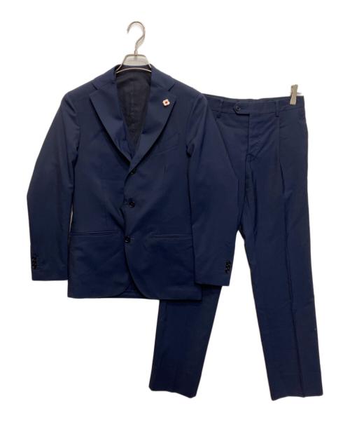 LARDINI（ラルディーニ）LARDINI (ラルディーニ) ウール段返り3ピーススーツ ネイビー サイズ:44の古着・服飾アイテム