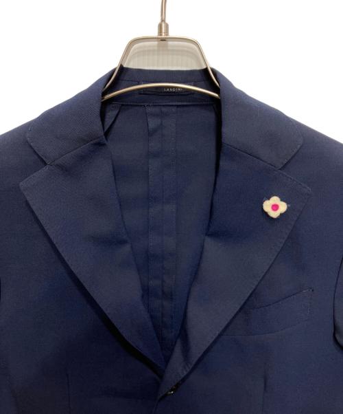 LARDINI（ラルディーニ）LARDINI (ラルディーニ) ウール段返り3ピーススーツ ネイビー サイズ:44の古着・服飾アイテム