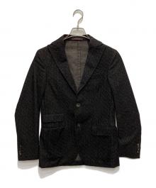 THE GIGI（ザ・ジジ）の古着「ピークドラペルヘリンボーンジャケット」｜ブラック