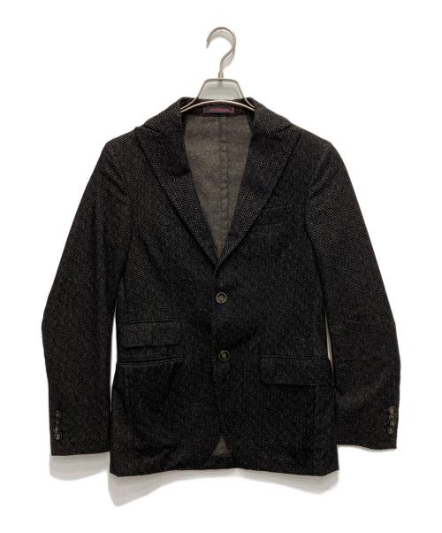 THE GIGI（ザ・ジジ）THE GIGI (ザ・ジジ) ピークドラペルヘリンボーンジャケット ブラック サイズ:42の古着・服飾アイテム