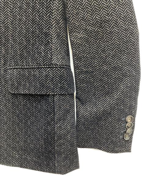 THE GIGI（ザ・ジジ）THE GIGI (ザ・ジジ) ピークドラペルヘリンボーンジャケット ブラック サイズ:42の古着・服飾アイテム