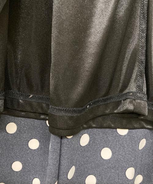 BEARDSLEY（ビアズリー）BEARDSLEY (ビアズリー) ドットパッチワークロングスカート ブラック サイズ:Fの古着・服飾アイテム